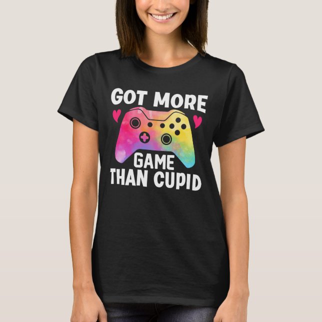 T-shirt J'Ai Plus De Jeu Que Cupid Valentine Video Jeu (Devant)