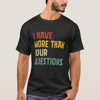 T-shirt J'ai plus de quatre questions Vintage Happy Pass