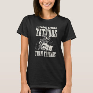 T-shirt J'ai plus de tatouages que Friends Premium