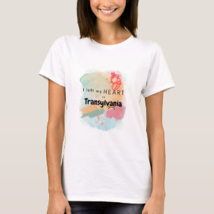 T-shirt J'ai quitté mon coeur en Transylvanie