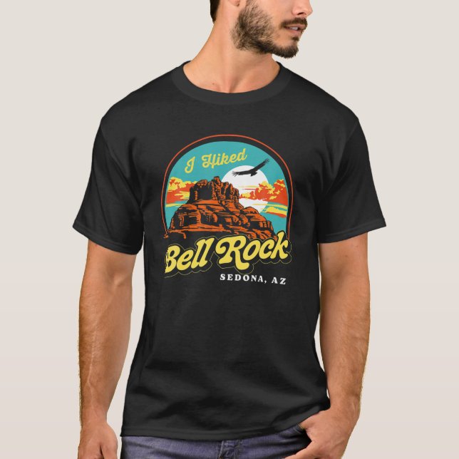 T-shirt J'ai randonné Bell Rock Retro Sedona Arizona Vinta (Devant)