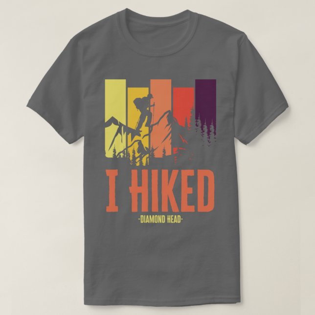 T-shirt J'Ai Randonné La Tête De Diamant (Design devant)