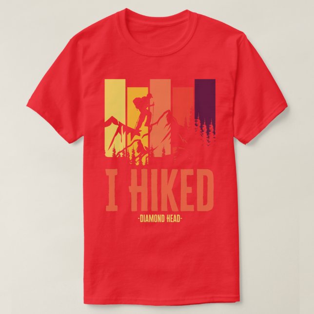 T-shirt J'Ai Randonné La Tête De Diamant (Design devant)