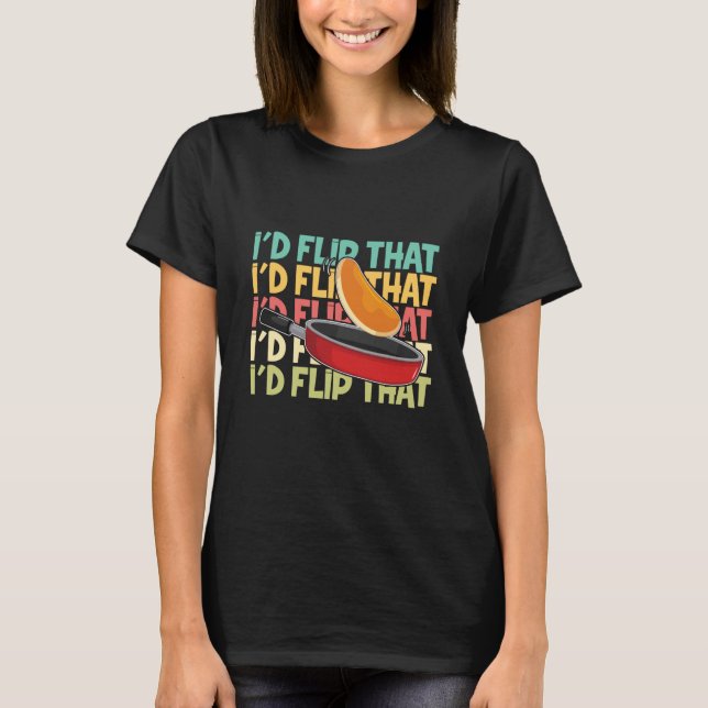 T-shirt J'Ai Retourné Ce Petit Déjeuner Pancarte 1 (Devant)