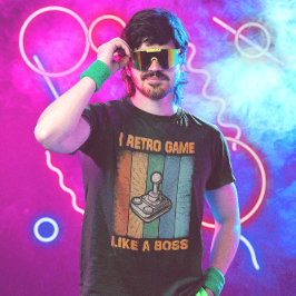 T-shirt J'Ai Retro Jeu Comme A. Boss - Jeu Vidéo
