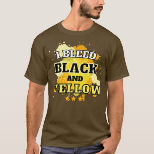 T-shirt J'ai saigné noir et jaune pittsburgh football1