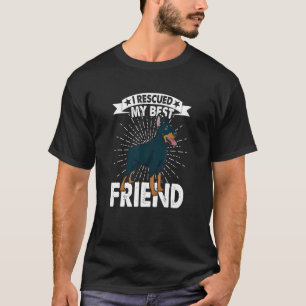 T-shirt J'Ai Secouru Mon Meilleur Ami Adoption Chien Sauve