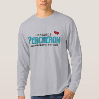 T-shirt J'ai secouru un Percheron (le cheval femelle)