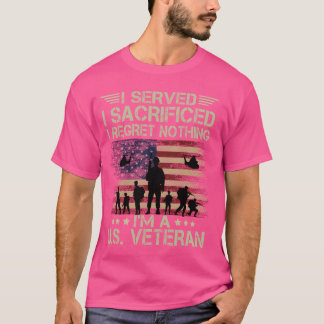 T-shirt J'Ai Servi Je Sacrifié Je Regret Rien Vétérinaire 
