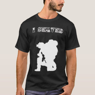 T-shirt J'ai servi :  Soldat