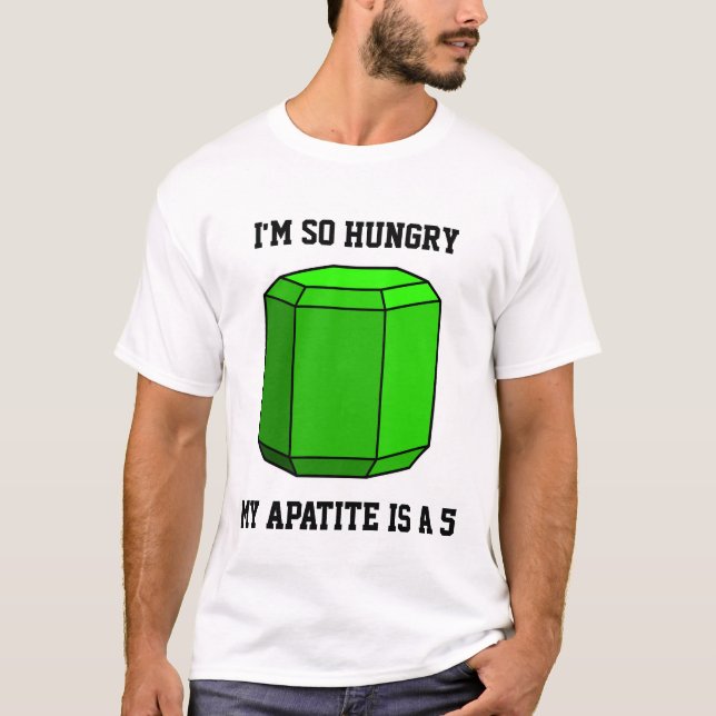 T-shirt J'ai si faim, My Apatite est un 5 (Devant)