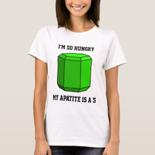 T-shirt J'ai si faim, My Apatite est un 5 (Lumière)