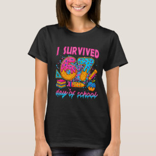 T-shirt J'ai survécu 67 jours d'école Mème drôle de glace