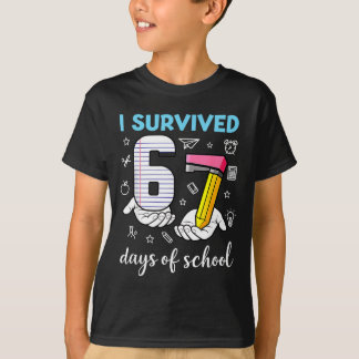 T-shirt J'ai survécu 67 jours d'école Mème drôle Professeu