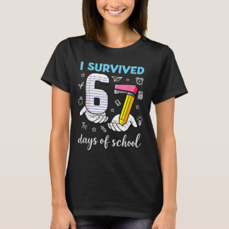 T-shirt J'ai survécu 67 jours d'école Mème drôle Professeu