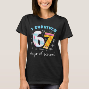 T-shirt J'ai survécu 67 jours d'école Mème drôle Professeu