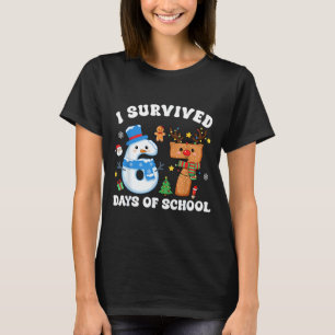 T-shirt J'ai survécu 67 jours d'école Mème drôle Six Sept