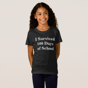 T-Shirt J'ai survécu à 100 jours de l'école enfants PERSON