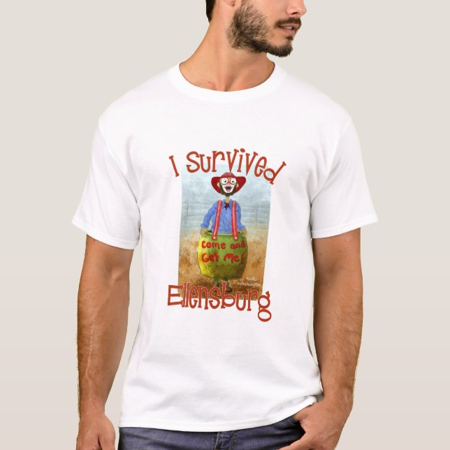 T-shirt J'ai survécu à Ellensburg Rodeo, Washington (Devant)