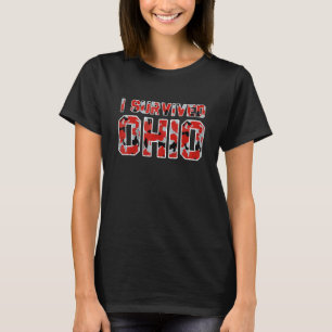 T-shirt J'ai survécu à la carte de l'Ohio Mème en détresse