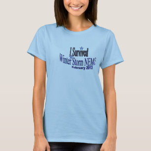 T-shirt J'ai survécu à la chemise 2013 de la tempête NEMO