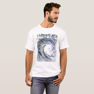 T-SHIRT J'AI SURVÉCU À LA CHEMISE D'OURAGAN D'IRMA
