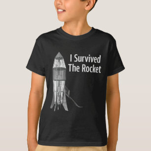 T-shirt J'ai Survécu À La Chemise Drôle De Fusée 