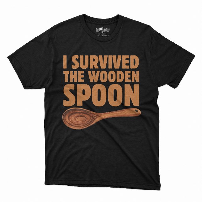 T-shirt J'Ai Survécu À La Cuillère En Bois Des Hommes Surv (Créateur téléchargé)