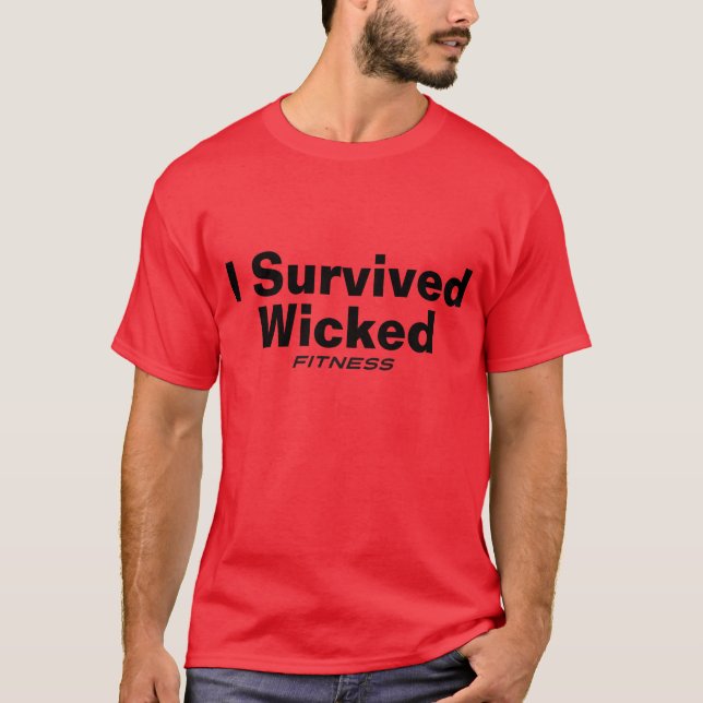 T-shirt J'ai survécu à la forme physique mauvaise (Devant)