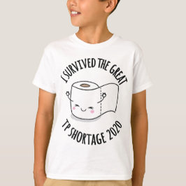 T-shirt J'Ai Survécu À La Grande Pénurie De Papier Toilett
