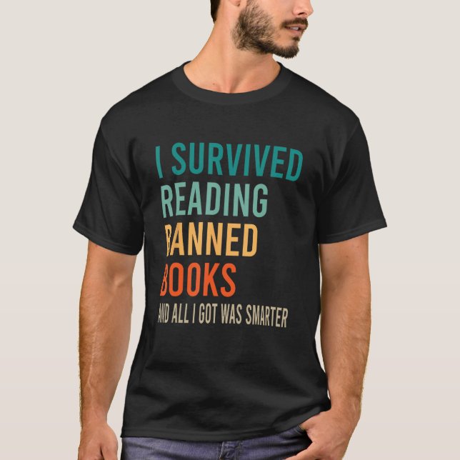 T-shirt J'Ai Survécu À La Lecture De Livres Interdits Et T (Devant)