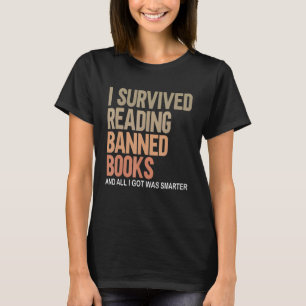 T-shirt J'ai survécu à la lecture de livres interdits Livr