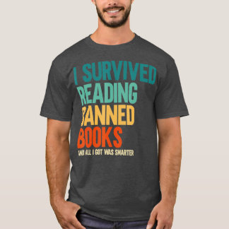 T-shirt J'Ai Survécu À La Lecture Interdite Livres Livre L