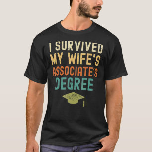 T-shirt J'ai survécu à la licence d'associé de ma femme