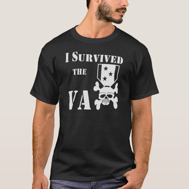 T-shirt J'Ai Survécu À La Médaille De L'AV (Devant)