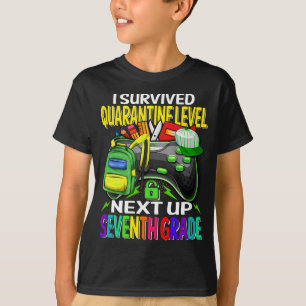 T-shirt J'Ai Survécu À La Quarantaine Prochaine À La Septi