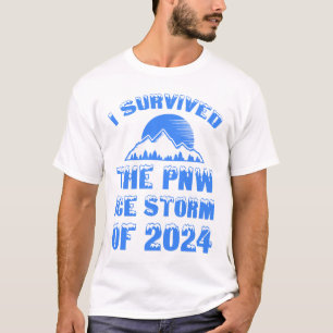 T-shirt J'Ai Survécu À La Tempête De Glace De 2024 De La G