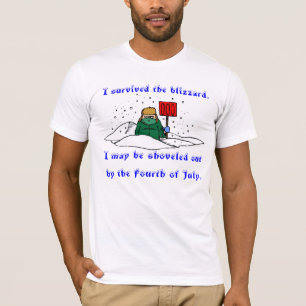 T-shirt J'ai survécu à la tempête de neige