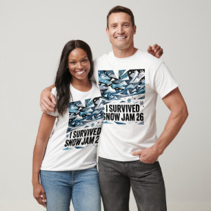T-shirt J'ai survécu à la tempête de neige 26