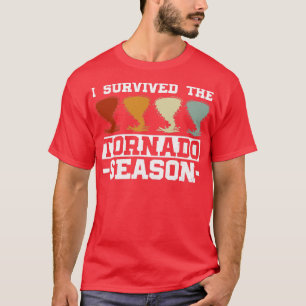 T-shirt J'Ai Survécu À La Tempête Météorologique De La Sai