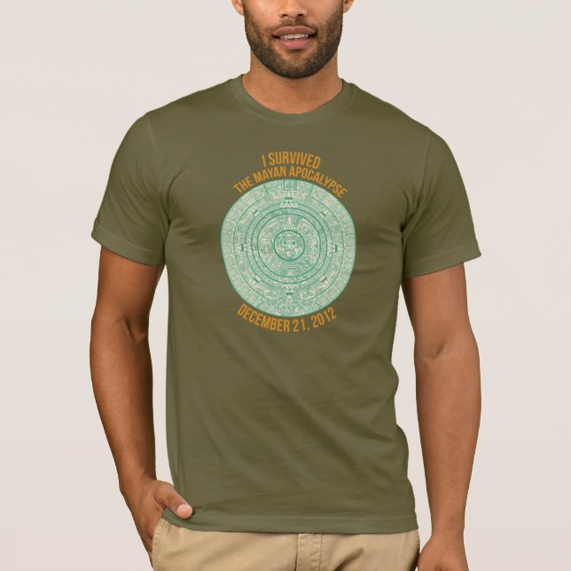 T-shirt J'ai survécu à l'apocalypse maya (Devant)