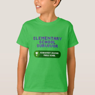 T-shirt J'Ai Survécu À L'École Primaire : Réalisation Déve