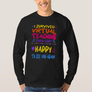 T-shirt J'ai survécu à l'enseignement virtuel
