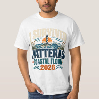 T-shirt J'ai survécu à l'inondation côtière de l'île Hat