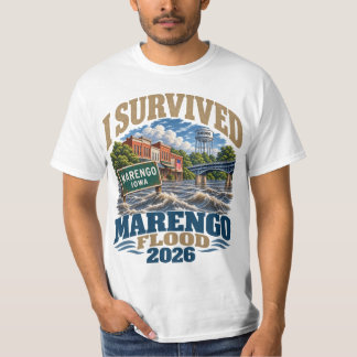 T-shirt J'ai survécu à l'inondation de la rivière Marengo