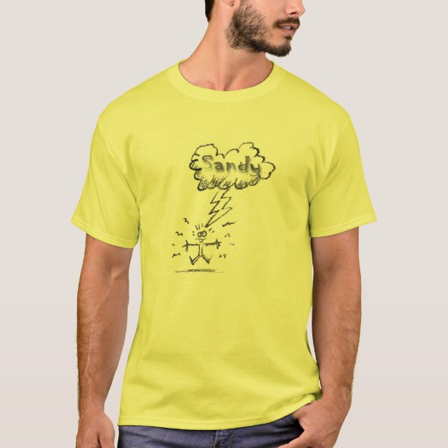 T-shirt J'ai survécu à l'ouragan de Sandy (Devant)