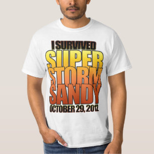 T-shirt J'ai survécu à l'ouragan superbe Sandy de tempête
