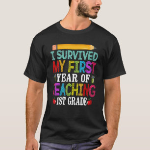 T-shirt J'Ai Survécu À Ma 1ère Année D'Enseignement Du Thé