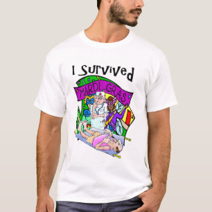T-shirt J'Ai Survécu À Mardi Gras À La Nouvelle-Orléans