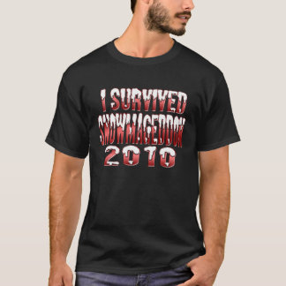 T-shirt J'ai survécu à Snowmageddon 2010